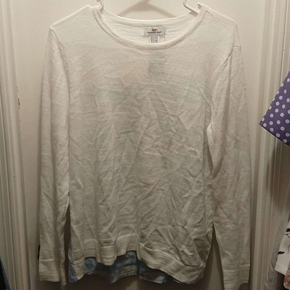 NWOT Vineyard Vine Longshore Plaid Woven Sweater M‎
